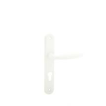 Poignées de porte Madison aluminium blanc à cylindre ALPERTEC