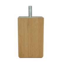 Pied de lit carré bois 50 x 50 x 80 mm