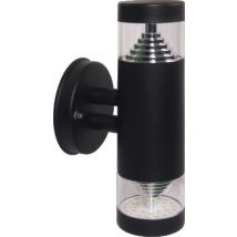 Applique éclairage extérieur bidirectionnelle noire LED 9W 1000lm 3000K Castellane ARLUX