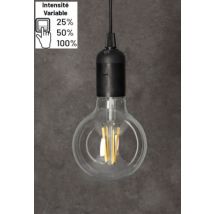 Ampoule LED globe 95 mm filaments clairs 6W 900 lumens dimmable blanc chaud - ARLUX