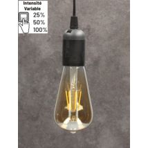 Ampoule LED EDISON ambrée 6W 720 lumens dimmable blanc chaud - ARLUX