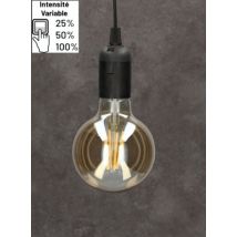 Ampoule LED globe 95 mm ambrée 6W 720 lumens dimmable blanc chaud - ARLUX
