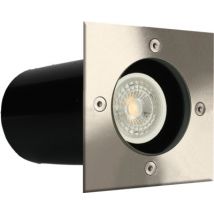 Spot extérieur encastrable LED Aluminium GU 10 IP 67 blanc chaud 380 lumens - ARLUX