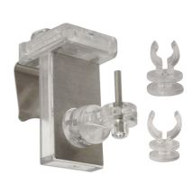 Support à clipser pour tringle de vitrage Finition Chromé par 2 - MOBOIS