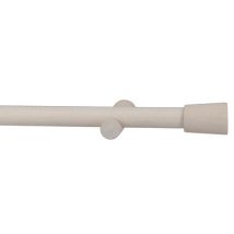 Kit de tringle à rideaux en bois 2 m diam 28 mm Finition Bois - MOBOIS