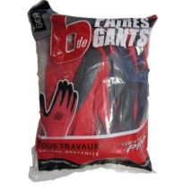 Gants tous travaux taille 9 lot de 6 LE GESTE PRO