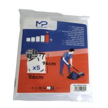 Sac à gravats tissé blanc qualité renforcée 70 litres par 5 - MULTIPLAST