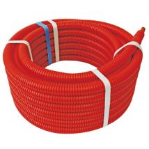 Tube PER prégainé rouge 10/12 mm 50 m SOMATHERM