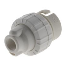 Douille électrique blanche pour ampoule culot B22