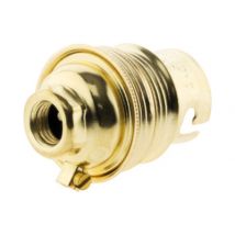 Douille électrique laiton avec bague pour ampoule culot B22