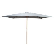 Parasol droit 3x2 m ecru en eucalyptus PROLOISIRS livraison gratuite à domicile
