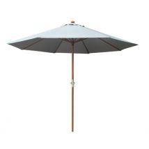 Parasol droit diamètre 3,5m ecru en eucalyptus PROLOISIRS livraison gratuite à domicile