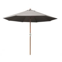 Parasol droit diamètre 3m gris mat en eucalyptus PROLOISIRS livraison gratuite à domicile