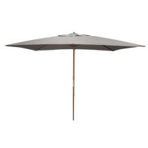 Parasol droit 2x 3m gris mat en eucalyptus PROLOISIRS livraison gratuite à domicile