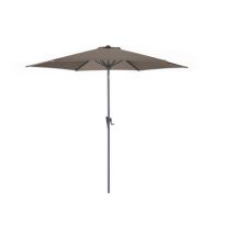 Parasol droit à manivelle diamètre 3 m Tilt Taupe PROLOISIRS