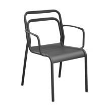 Chaise de jardin Eos graphite en aluminium PROLOISIRS