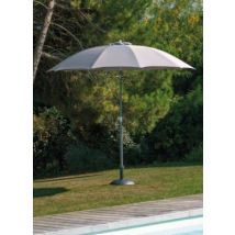 Parasol diamètre 2,70 m mât en aluminium gris PROLOISIRS