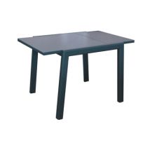 Table de jardin rectangulaire Elise en aluminium et verre 80/140x80x74 cm PROLOISIRS