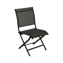 Chaise de jardin Elégance graphite en aluminium PROLOISIRS