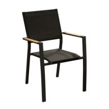 Fauteuil de jardin Games noir en aluminium PROLOISIRS