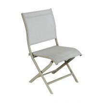 Chaise de jardin Elégance crème en aluminium PROLOISIRS