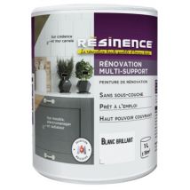 Peinture Rénovation multi-supports blanc brillant satin 1 l RESINENCE