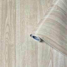 Adhésif décoratif effet bois pin taupe 2 x 0,675 m