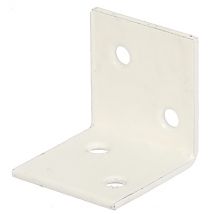 Equerre large côtés égaux blanche 30 x 30 x 30 mm