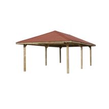 Tonnelle Carport - 651 - 678 x 380 cm Livraison gratuite domicile WEKA