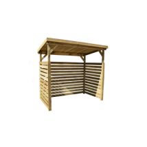 Abri bûches - 663 B T.1 Livraison gratuite domicile WEKA