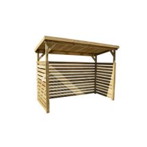 Abri bûche - 663 B T.2 Livraison gratuite domicile WEKA