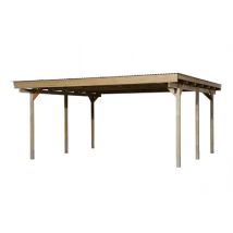 Carport double - 616 - 500 x 500 cm Livraison gratuite domicile WEKA