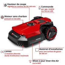 Robot tondeuse à batterie 18 V Freelexo 500 EINHELL