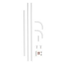 Barre d'angle universelle blanche, diamètre 20 mm