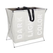 Panier à linge trio beige