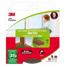 Joint d'isolation pour fenêtre et porte en bon état Classique marron 3M