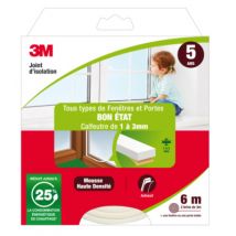 Joint d'isolation pour fenêtre et porte en bon état Classique blanc 3M