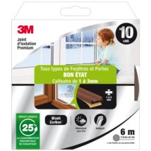 Joint d'isolation pour fenêtre et porte en bon état Premium marron 3M