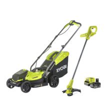 Ensemble à batterie tondeuse RLM18X33B50 + Coupe bordure RY18LT23A-0 RYOBI