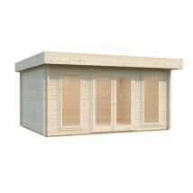 Abri de jardin Bois Blanc Timo 14,8m2 WHITE_WOOD
