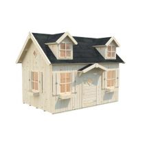 Maisonnette pour enfant Bois Naturel Marie 5,4m2 PALMAKO