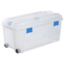 Malle totem avec couvercle et 2 roulettes 80 L KETER