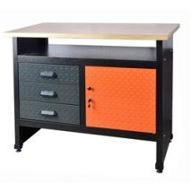 Etabli 114cm 3 portes et 2 tiroirs TACTIX