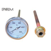 Thermomètre pour four à bois 0/500 degrés Celsius