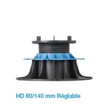 Plot pour dalle de terrasse hauteur réglable de 80 à 140 mm JOUPLAST TMP CONVERT