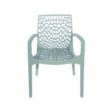 Fauteuil de jardin Gruvyer vert pastel en résine GRANDSOLEIL