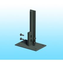 Platine poteau Titan grise RAL7016 FERRO BULLONI