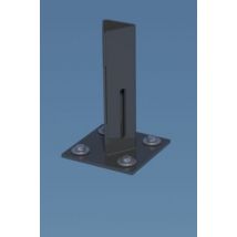 Support de platine anthracite pour piquet T FERRO BULLONI