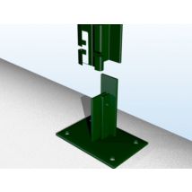Platine poteau Titan verte FERRO BULLONI