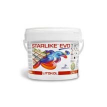 Mortier époxy bi-composant antiacide blanc 100 Starlike EVO 2,5 kg LITOKOL